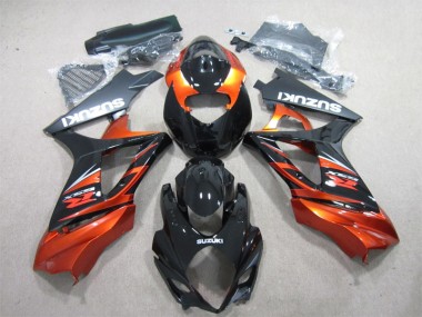 2007-2008 Black Orange Suzuki GSXR1000 Motorbike Fairing for Sale