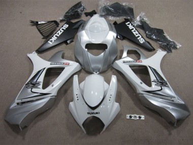 2007-2008 White Suzuki GSXR1000 Replacement Motorcycle Fairings for Sale