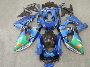 2009-2016 Blue Green JOMO Suzuki GSXR1000 Motorcycle Replacement Fairings for Sale