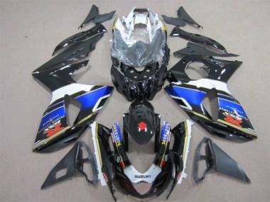 2009-2016 Black Blue Dark Dog Suzuki GSXR1000 Motorcycle Fairing Kits for Sale