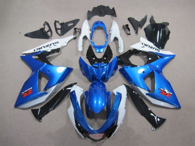 2009-2016 Blue White Suzuki GSXR1000 Bike Fairings for Sale