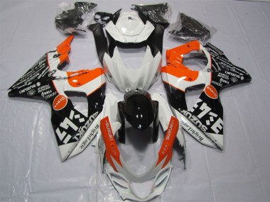 2009-2016 White Black Orange Bright Logic Suzuki GSXR1000 Motor Bike Fairings for Sale