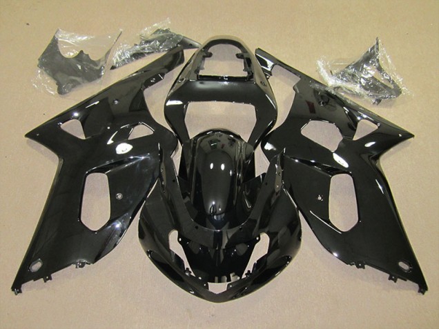 2001-2003 Black Suzuki GSXR600 Motorcycle Fairings Kit for Sale