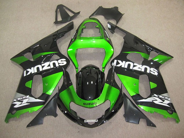 2001-2003 Black Green Suzuki GSXR600 Motorbike Fairing for Sale