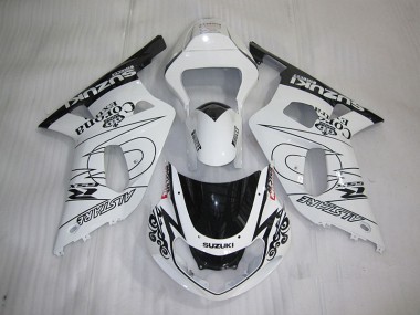 2001-2003 White Black Corona Extra Suzuki GSXR600 Bike Fairings for Sale