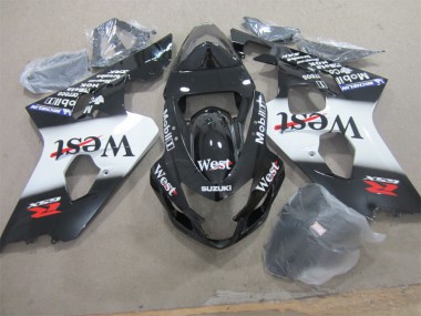 2004-2005 Black West Suzuki GSXR600 Motorcycle Fairing Kits for Sale