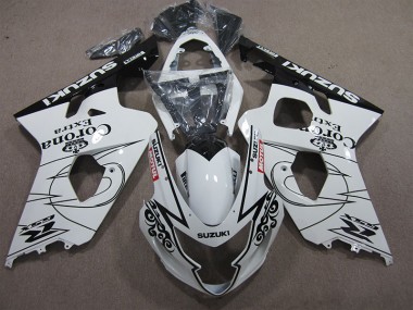 2004-2005 White Corona Extra Motul Suzuki GSXR600 Bike Fairing Kit for Sale