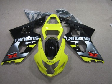 2004-2005 Yellow Black Suzuki GSXR600 Motorcycle Bodywork for Sale