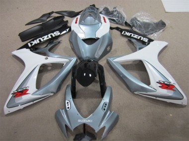 2006-2007 White Grey Suzuki GSXR600 Motorbike Fairings for Sale