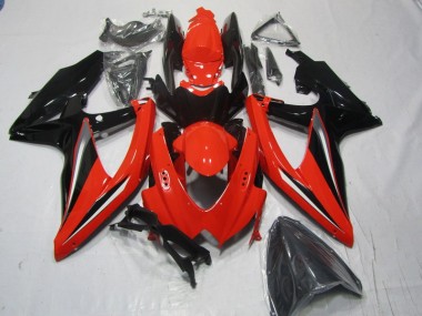 2008-2010 Red Black Suzuki GSXR600 Moto Fairings for Sale