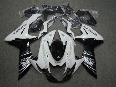 2011-2021 White Black Suzuki GSXR600 Motorcycle Replacement Fairings for Sale