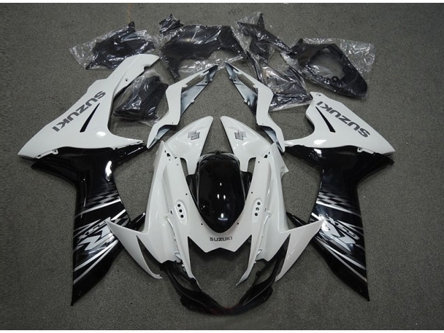 2011-2021 White Black Suzuki GSXR600 Motorcycle Replacement Fairings for Sale