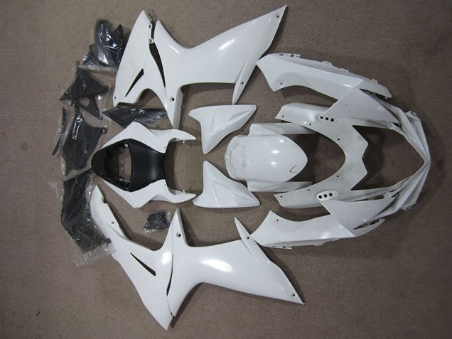 2011-2021 White Suzuki GSXR600 Replacement Fairings for Sale