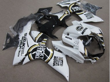 2011-2021 White Lucky Strike Black Motul Suzuki GSXR600 Motor Fairings for Sale