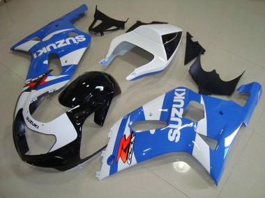 2001-2003 Blue White Suzuki GSXR750 Bike Fairings for Sale