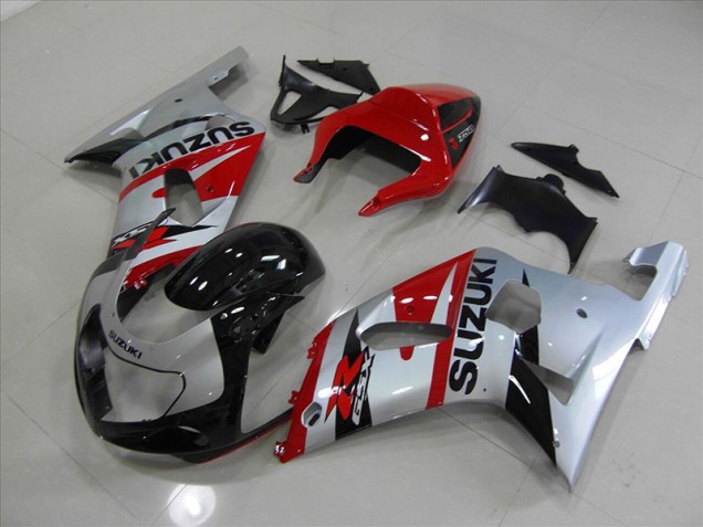 2001-2003 Black Red Suzuki GSXR750 Moto Fairings for Sale