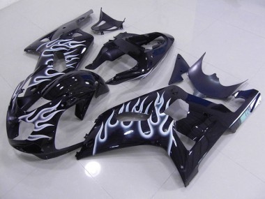 2001-2003 Blue White Flame Suzuki GSXR750 Motor Fairings for Sale