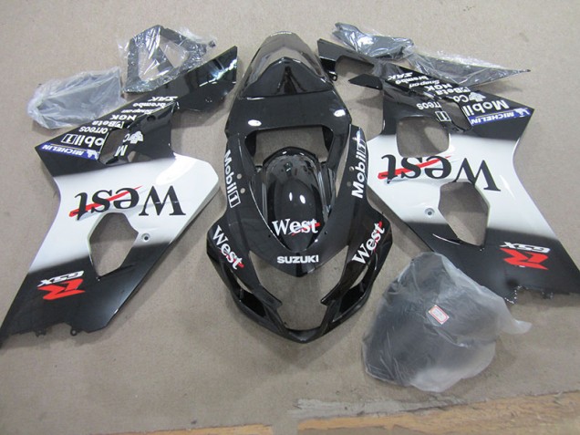 2004-2005 Black West Moil Suzuki GSXR750 Motorcycle Fairing Kit for Sale