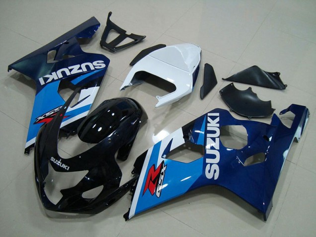 2004-2005 Blue White Suzuki GSXR750 Motorbike Fairing for Sale