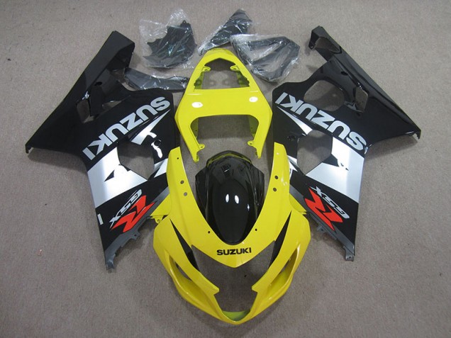 2004-2005 Yelow Black Silver Suzuki GSXR750 Motorcycle Replacement Fairings for Sale