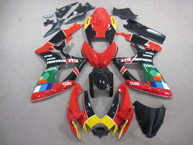 2006-2007 Red Black Green Suzuki GSXR750 Replacement Fairings for Sale