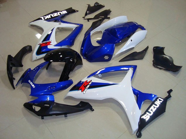 2006-2007 Blue White Black Suzuki GSXR750 Motorcylce Fairings for Sale