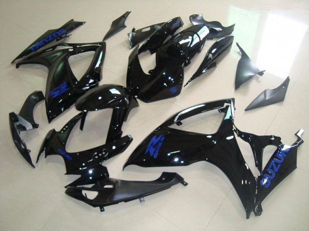 2006-2007 Black Blue Decal Suzuki GSXR750 Bike Fairing for Sale