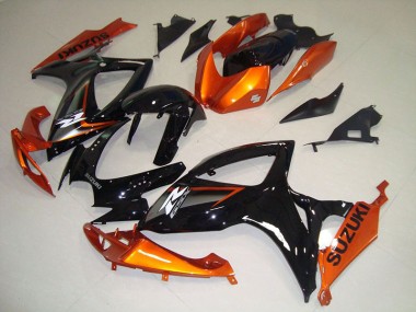 2006-2007 Black Orange Suzuki GSXR750 Motorbike Fairing for Sale