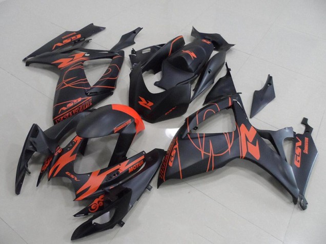 2006-2007 Black Red Suzuki GSXR750 Motorcycle Replacement Fairings for Sale