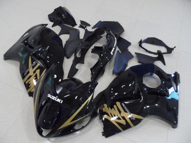 1996-2007 Black Gold Decal Suzuki GSXR1300 Hayabusa Bike Fairings for Sale