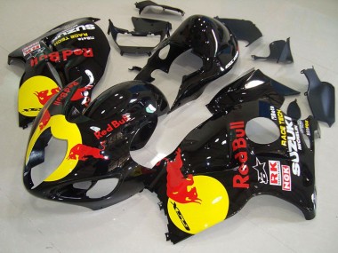 1996-2007 Black Yellow Red Bull Suzuki GSXR1300 Hayabusa Motorcycle Fairing Kits for Sale