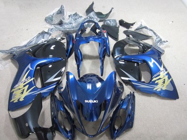 2008-2019 Blue White Gold Decal Suzuki GSXR1300 Hayabusa Motorbike Fairing for Sale