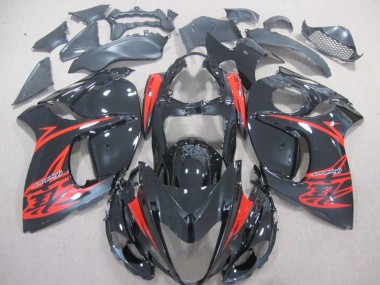 2008-2019 Black Red Suzuki GSXR1300 Hayabusa Motorcycle Bodywork for Sale