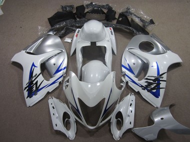 2008-2019 White Blue Suzuki GSXR1300 Hayabusa Motorcycle Fairings for Sale