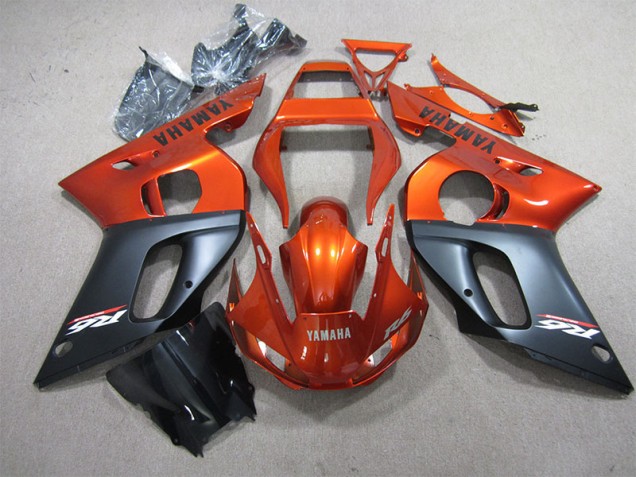 1998-2002 Orange Black Yamaha YZF R6 Motorcyle Fairings for Sale