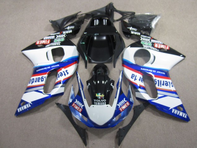 1998-2002 BM FIMER VOLVO Blue White Black Yamaha YZF R6 Motor Fairings for Sale