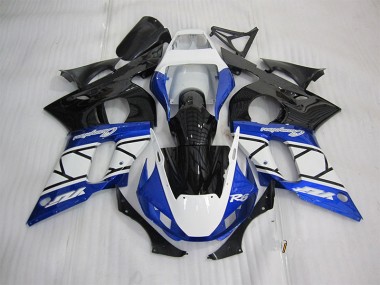 1998-2002 Blue White Black Yamaha YZF R6 Motorbike Fairings for Sale