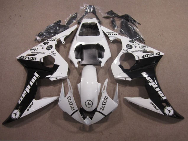 2003-2005 White Black Yamaha YZF R6 Motorbike Fairings for Sale