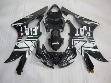 2006-2007 Black White Motul Fiat Yamaha YZF R6 Motorcycle Fairings for Sale